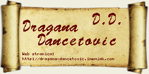 Dragana Dančetović vizit kartica